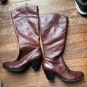 Boc Size 10 Brown Leather Knee-High Boots